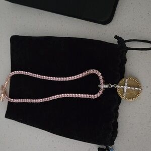 Rock star in rome pink necklace